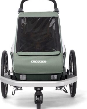 Croozer Vaaya 1 Jungle Green Fietskar Voor 1 Kind Kinderkar Fietsaanhanger Inklapbaar Universeel