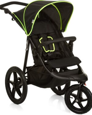 Hauck Runner Buggy - Grote luchtbanden - Compact opvouwbaar - Black/Neon Yellow
