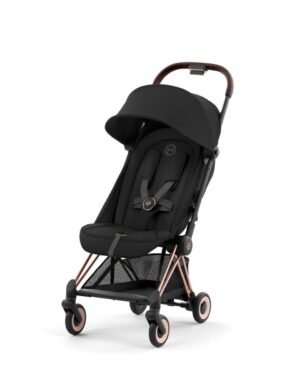 Buggy Cybex Coya Sepia Black/Black - Rosegold Frame
