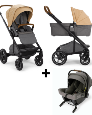 SET | Kinderwagen Nuna MIXX Next Camel + Autostoel Nuna Pipa Urbn Granite