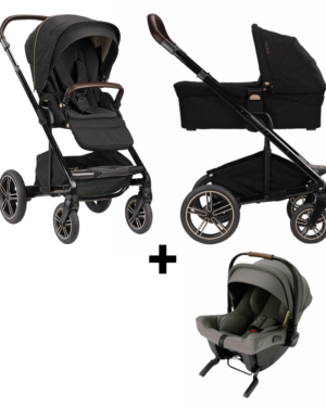 Kinderwagen Nuna MIXX Next Riveted + Autostoel Nuna PIPA Urbn Granite