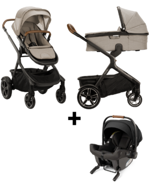 SET | Kinderwagen Nuna Demi Grow Hazelwood + Autostoel Nuna Pipa Urbn Caviar