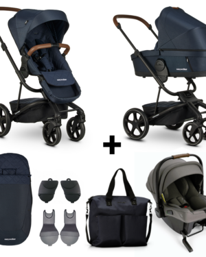 SET | Kinderwagen Easywalker Harvey³ Premium Sapphire Blue + Autostoel Nuna Pipa Urbn&Accessoires