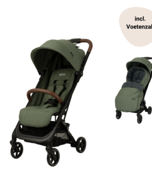 Buggy Novi Baby® Sky Green Melange met Voetenzak