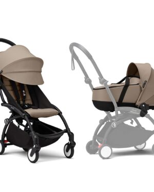 Buggy Stokke® YOYO3 Taupe Met Reiswieg
